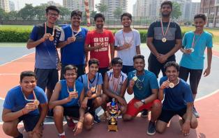 BLUE BELLS MODEL SCHOOL CLINCHED THE FIRST RUNNERS UP TROPHY IN  GPSC BASKET BALL TOURNAMENT 