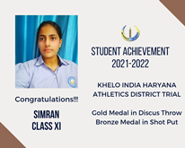 KHELO INDIA HARYANA' ATHLETICS DISTRICT TRIAL