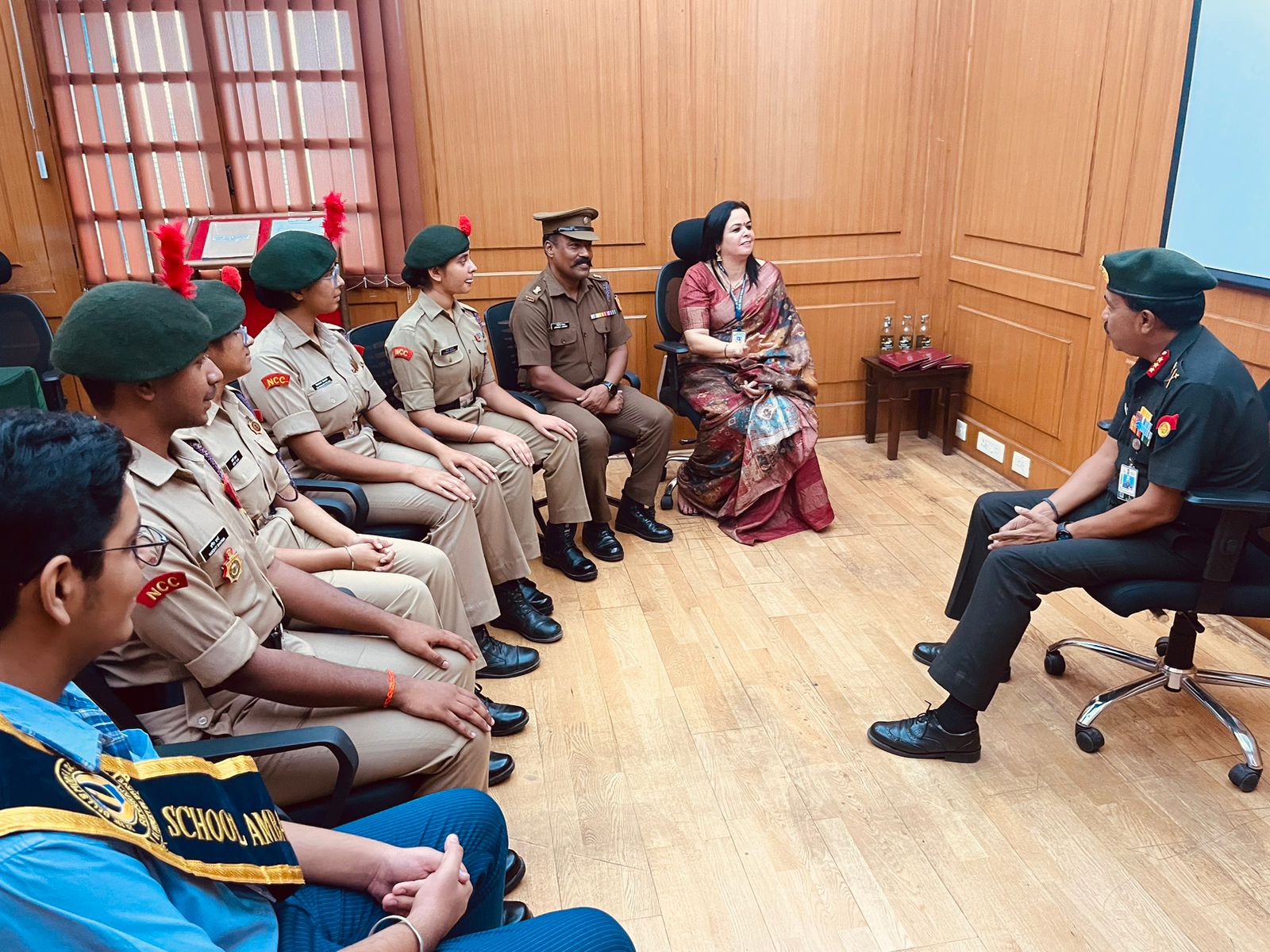 Blue Bells Model School Students Meet Deputy Chief of Army Staff (Strategy)