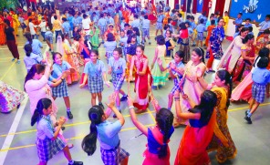 NAVRATRI CELEBRATION WITH MASS DANDIA AND GARBA PRESENTATION