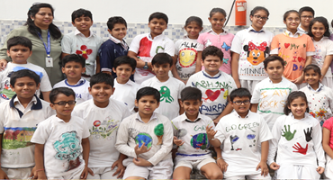 REDUCE YOUR CARBON FOOTPRINTS (T-SHIRT PAINTING ACTIVITY) 