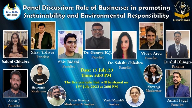 Panel Discussion on ‘Role of Business in Promoting Sustainability and Environmental responsibility’