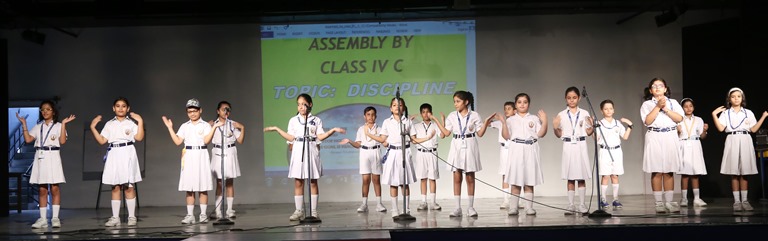 Class IV C Assembly on July 16, 2018  Theme: Discipline